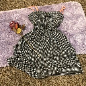 Roxy Checkered Zip Front Dress